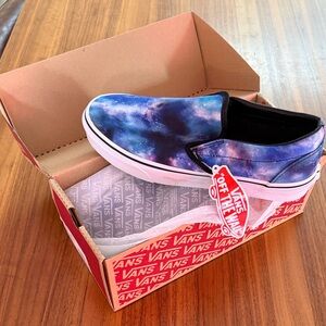 NIB Vans Galaxy Skate Print Slip-On Shoes men’s sz 8.5, women’s 10